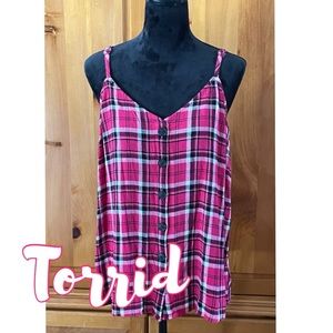NWOT Torrid Plaid Tank Top